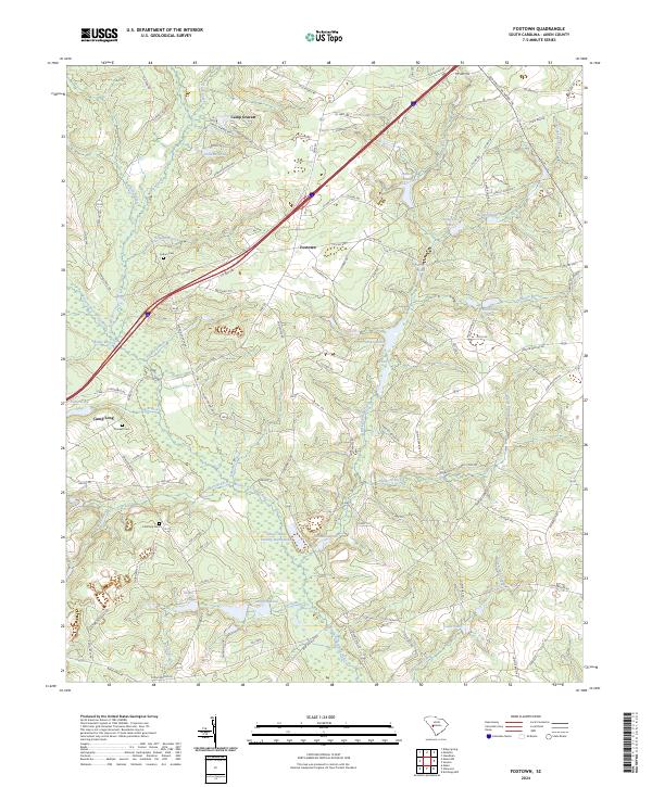 Foxtown topographic map thumbnail