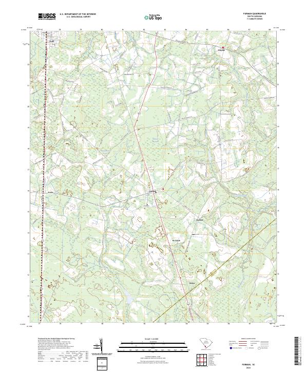 Furman topographic map thumbnail