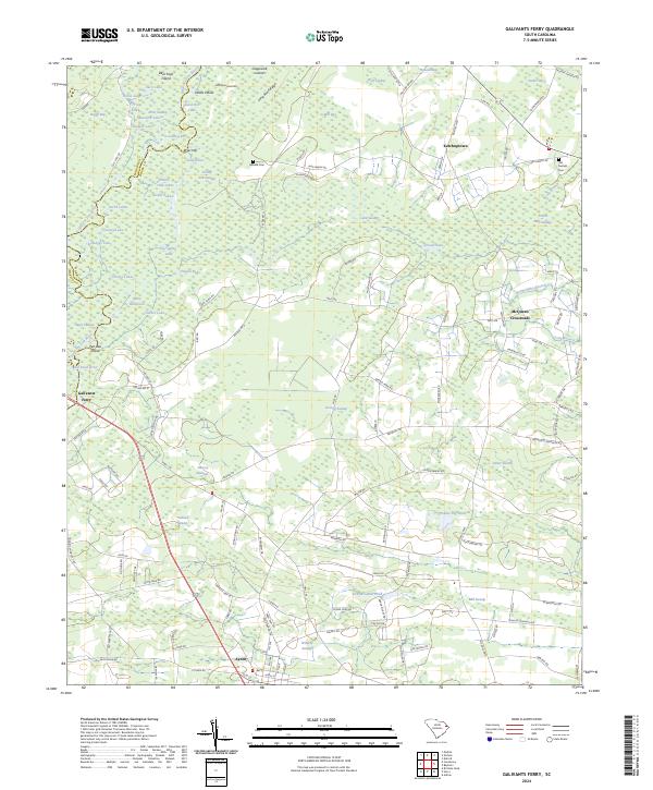 Galivants Ferry topographic map thumbnail