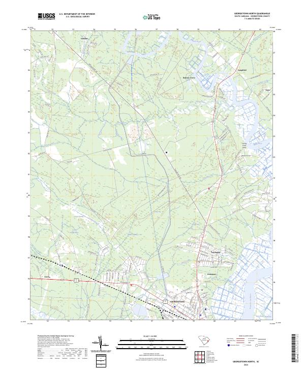 Georgetown North topographic map thumbnail