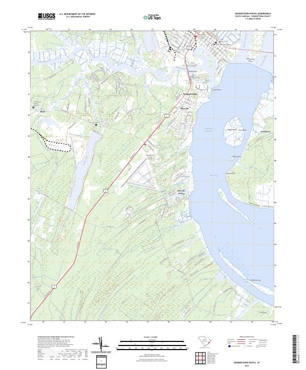 Georgetown South topographic map thumbnail