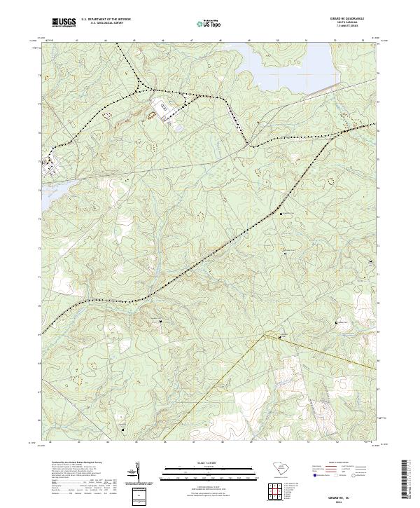 Girard NE topographic map thumbnail