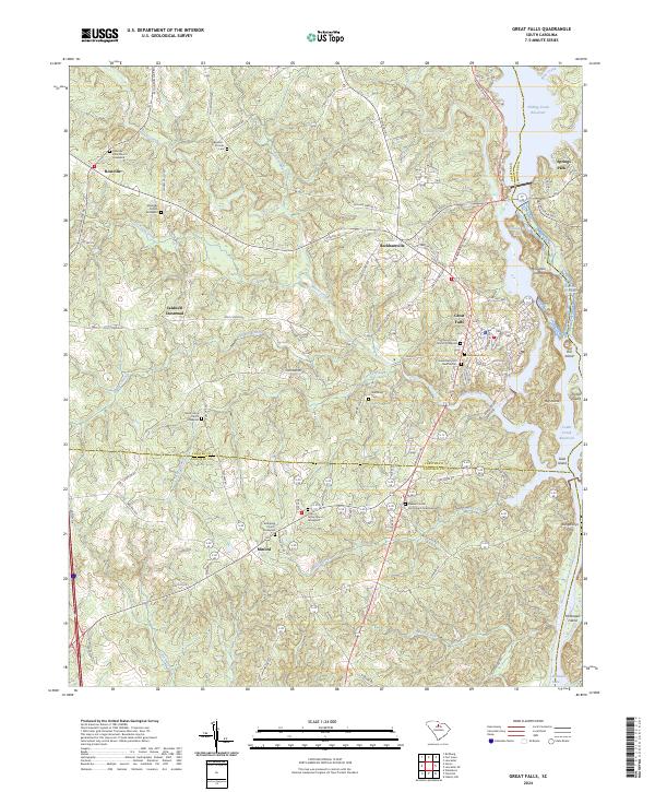 Great Falls topographic map thumbnail