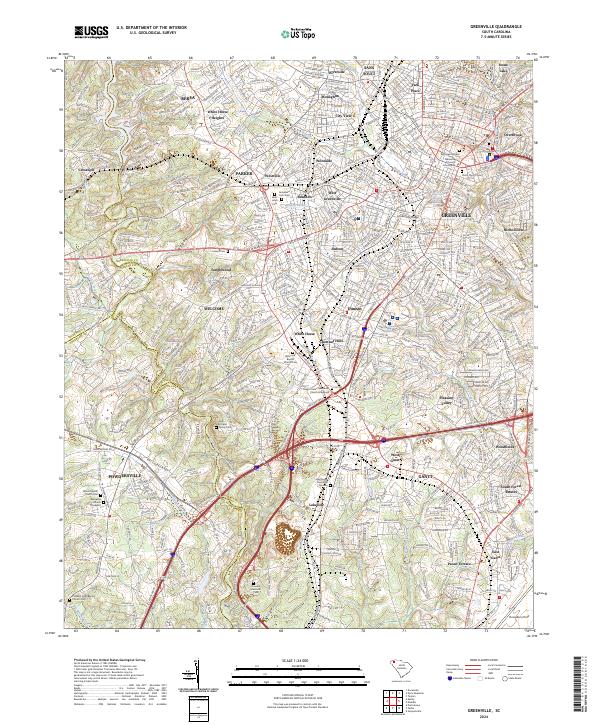 Greenville topographic map thumbnail