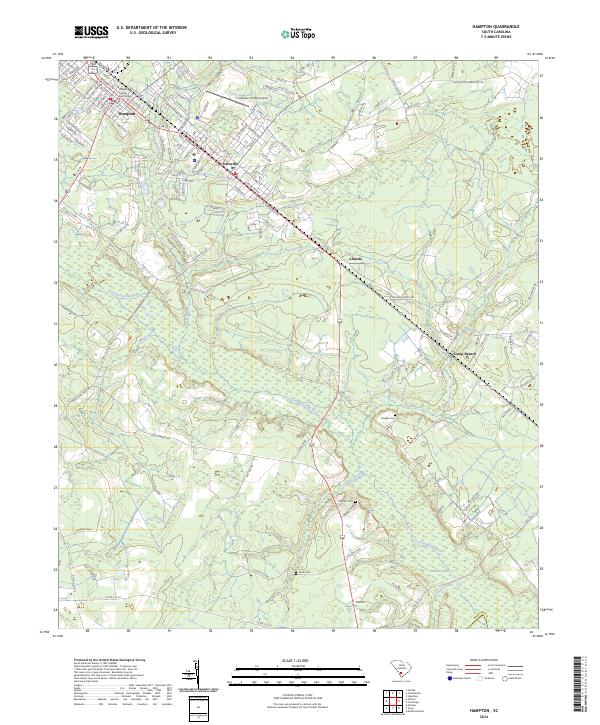 Hampton topographic map thumbnail
