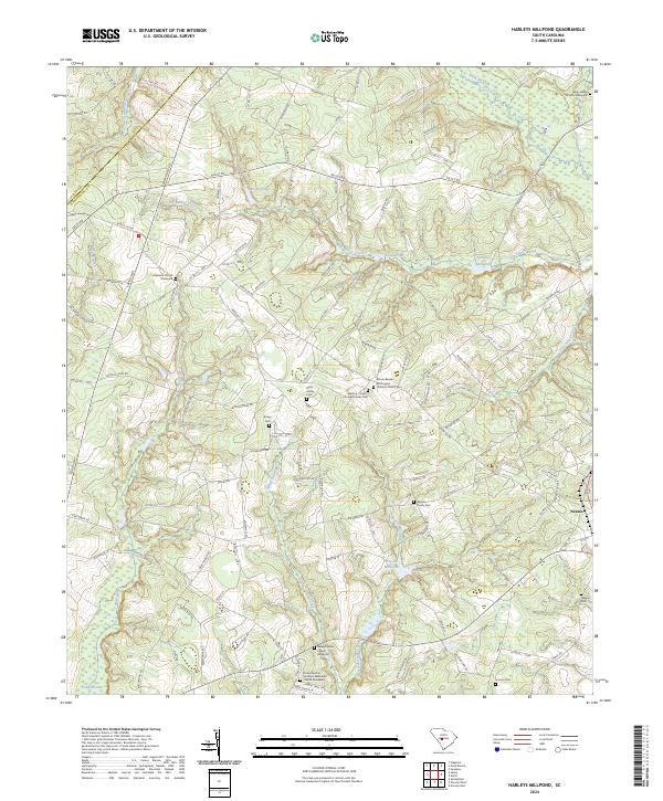 Harleys Millpond topographic map thumbnail