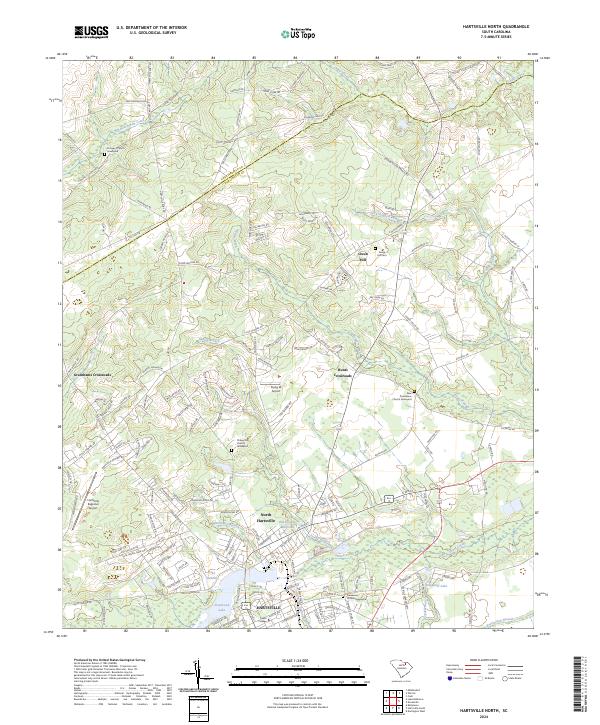 Hartsville North topographic map thumbnail