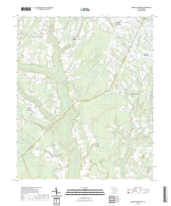 Hebron Crossroads topographic map thumbnail