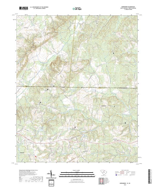 Hornsboro topographic map thumbnail