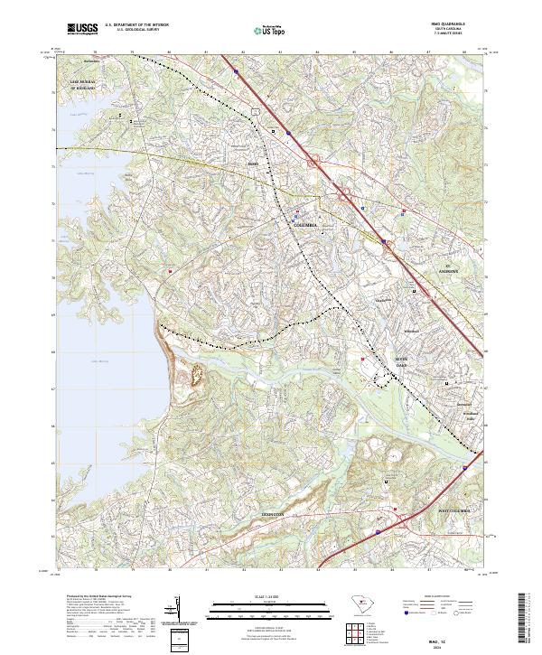 Irmo topographic map thumbnail