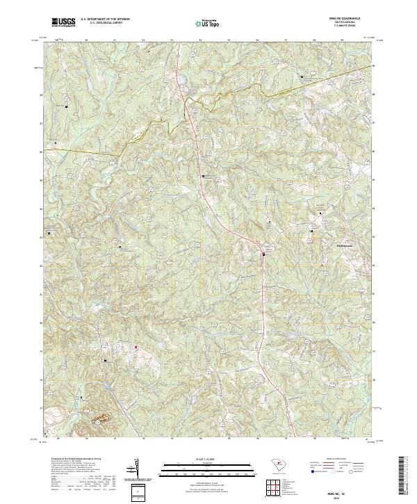 Irmo NE topographic map thumbnail