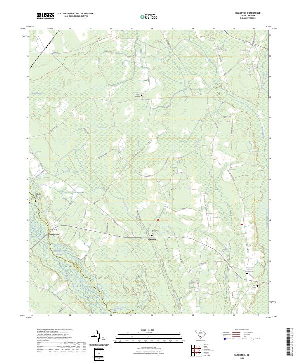 Islandton topographic map thumbnail
