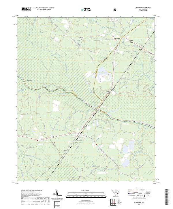Jamestown topographic map thumbnail