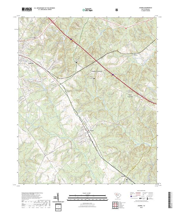 Joanna topographic map thumbnail