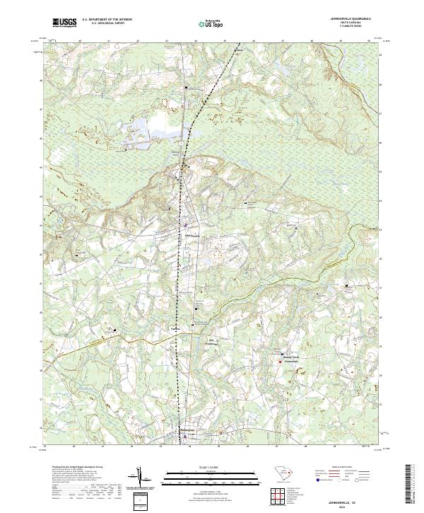 Johnsonville topographic map thumbnail
