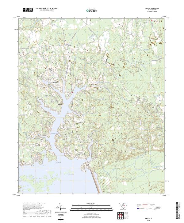 Jordan topographic map thumbnail