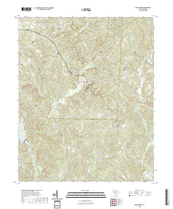 Kings Creek topographic map thumbnail
