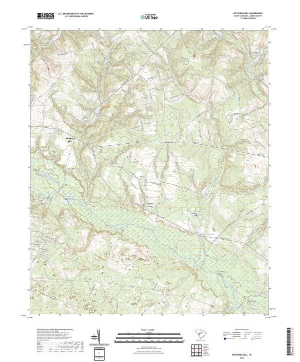 Kitchings Mill topographic map thumbnail