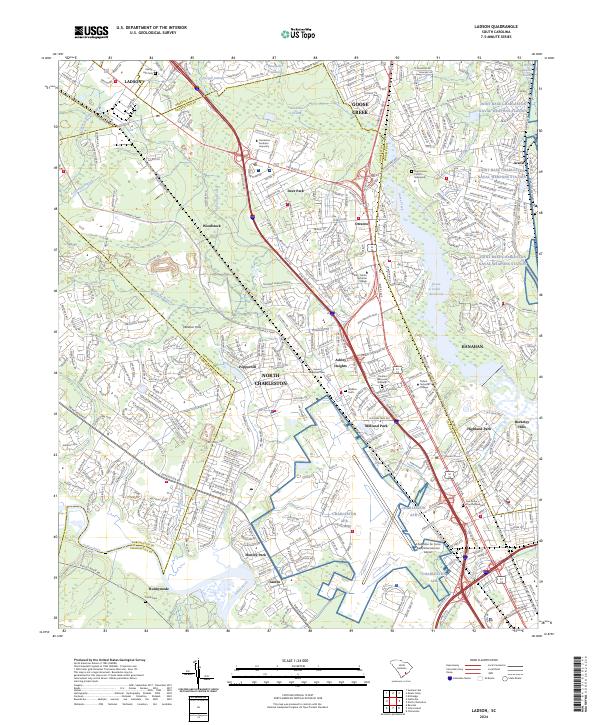 Ladson topographic map thumbnail