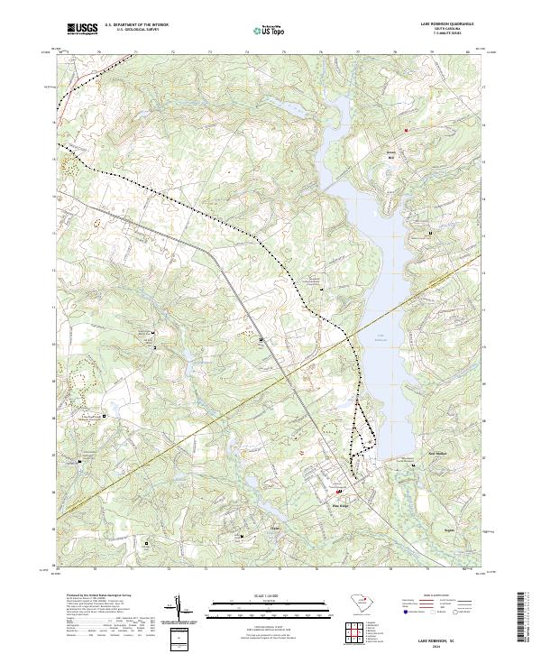 Lake Robinson topographic map thumbnail