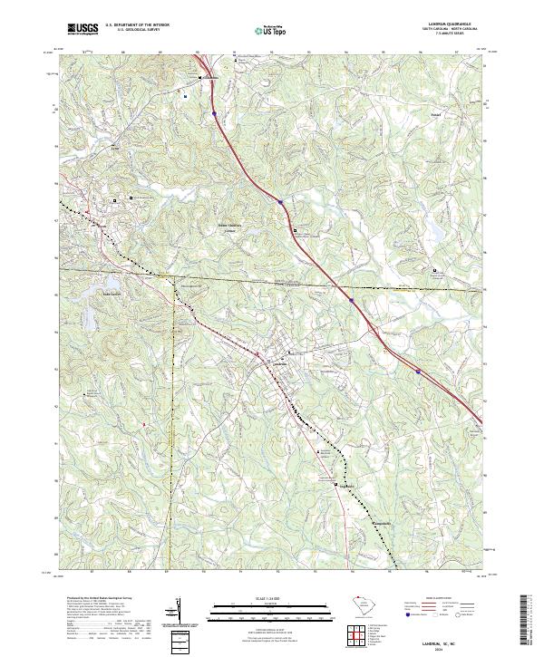 Landrum topographic map thumbnail