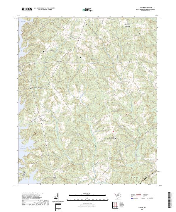 Latimer topographic map thumbnail