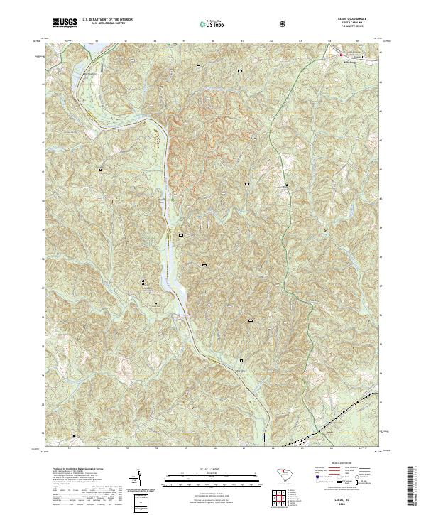 Leeds topographic map thumbnail