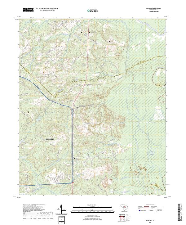 Leesburg topographic map thumbnail