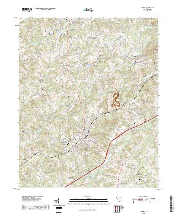 Liberty topographic map thumbnail