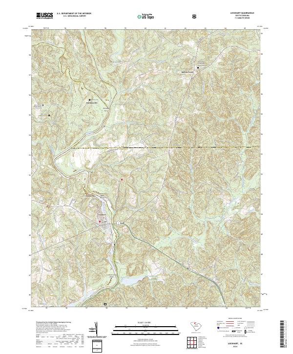 Lockhart topographic map thumbnail