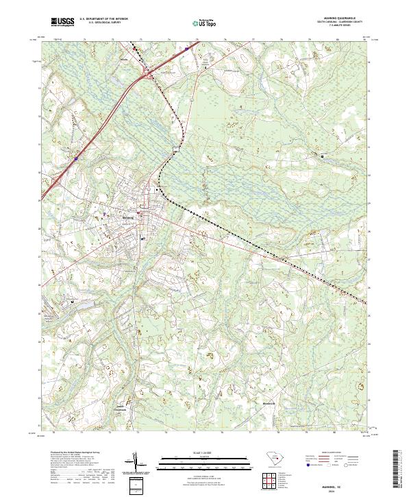 Manning topographic map thumbnail