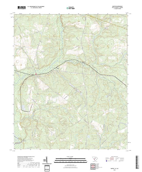 Martin topographic map thumbnail