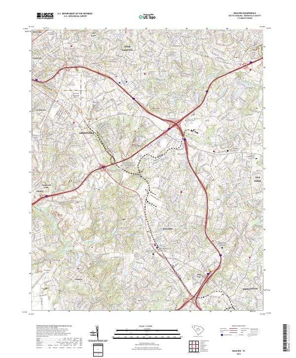 Mauldin topographic map thumbnail