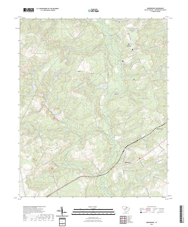 Middendorf topographic map thumbnail