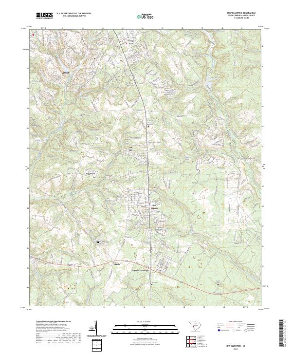 New Ellenton topographic map thumbnail