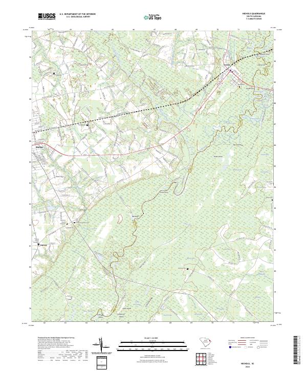 Nichols topographic map thumbnail