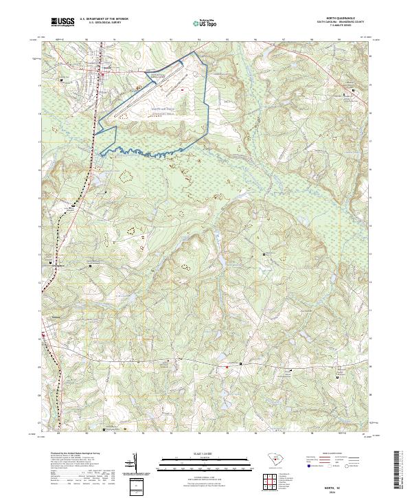 North topographic map thumbnail