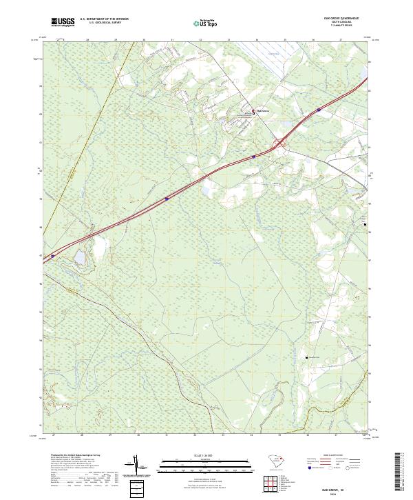 Oak Grove topographic map thumbnail