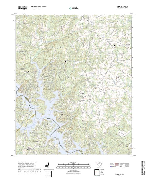 Oakway topographic map thumbnail