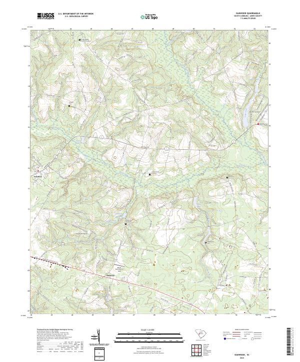 Oakwood topographic map thumbnail