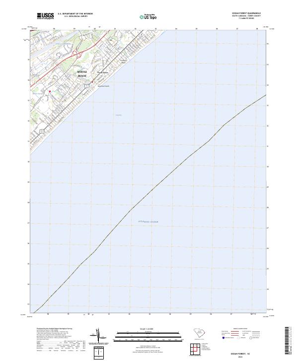 Ocean Forest topographic map thumbnail