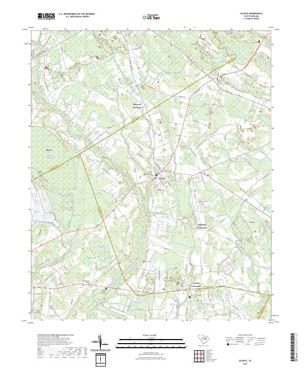 Olanta topographic map thumbnail