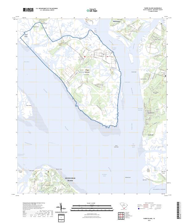 Parris Island topographic map thumbnail