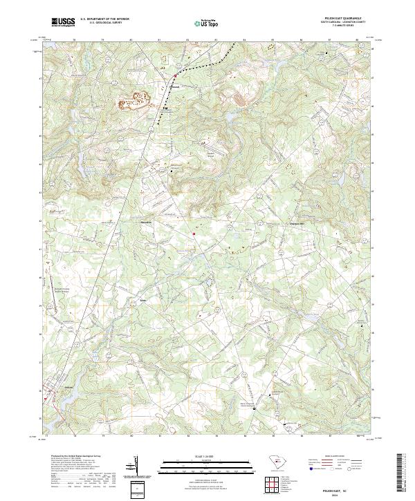 Pelion East topographic map thumbnail