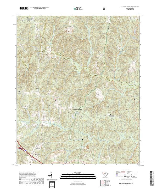 Philson Crossroads topographic map thumbnail