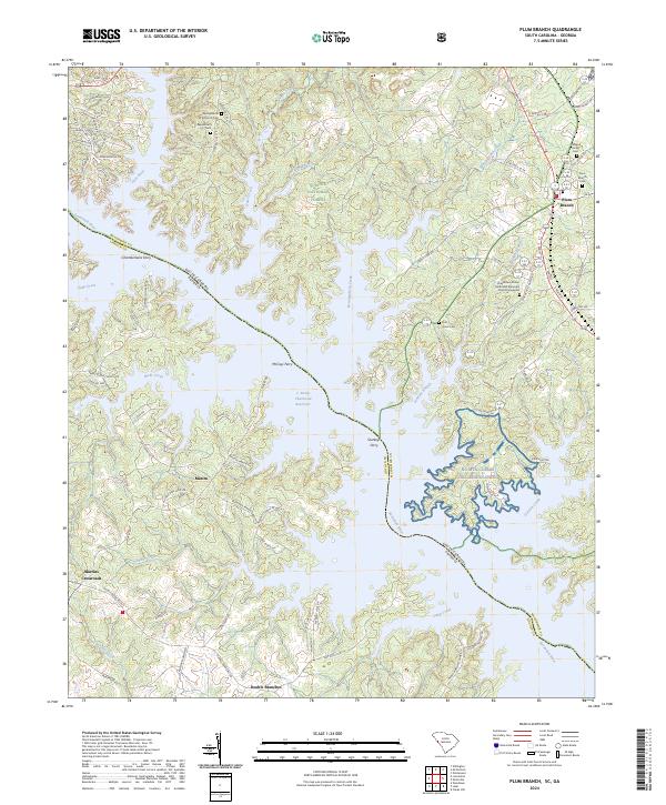 Plum Branch topographic map thumbnail