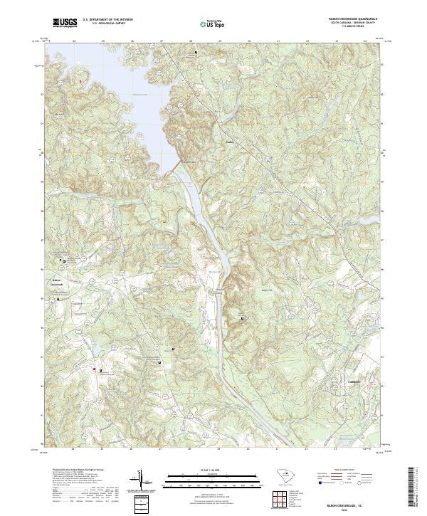 Rabon Crossroads topographic map thumbnail