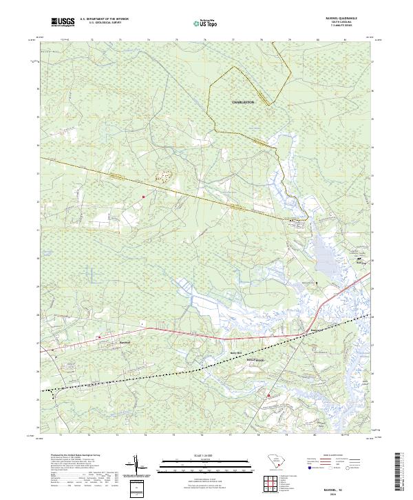 Ravenel topographic map thumbnail
