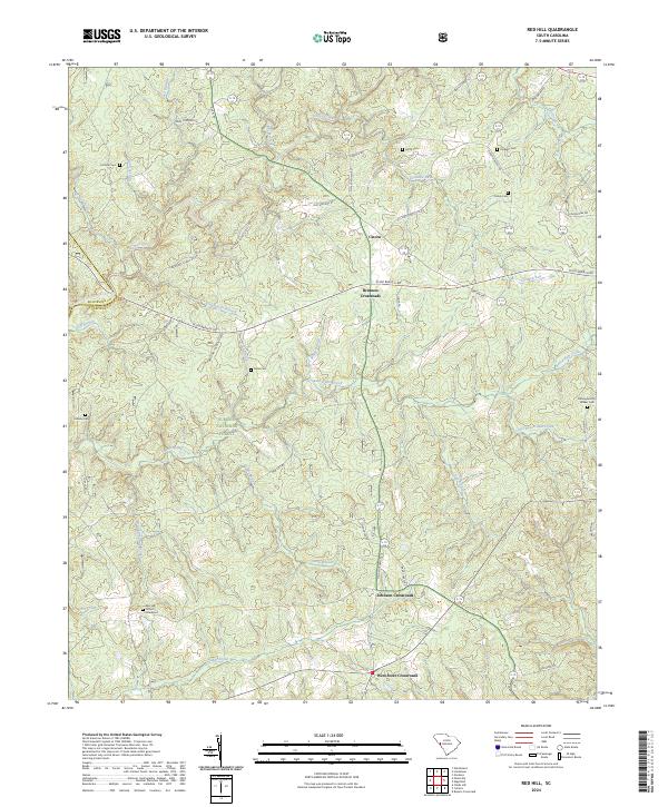 Red Hill topographic map thumbnail
