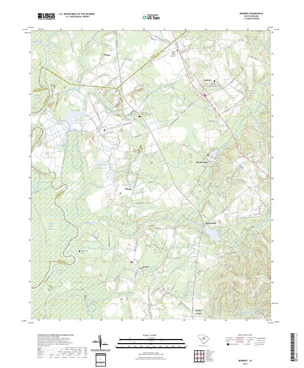 Rembert topographic map thumbnail